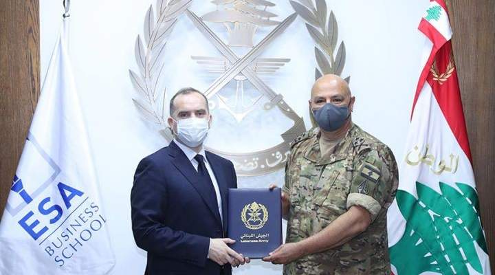 توقيع اتفاقية تعاون أكاديمي بين الجيش اللبناني والمعهد العالي للأعمال