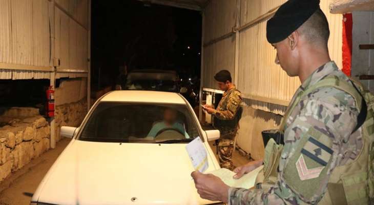 الجيش: تدابير أمنية وتوقيف أشخاص في منطقة الشمال