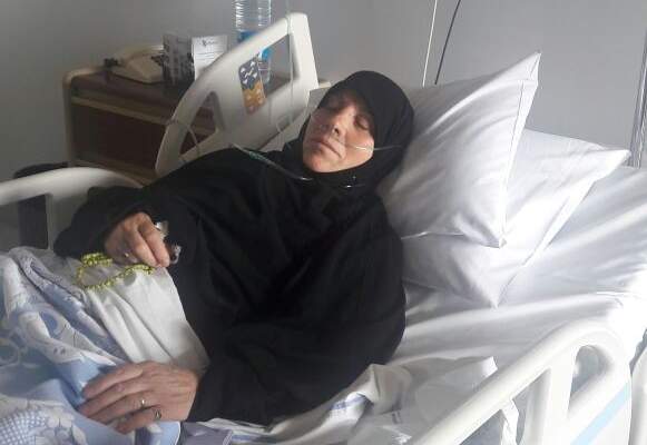 نقل عقيلة الشيخ يعقوب الى المستشفى جراء تعرضها لحادث اثناء اعتصامها