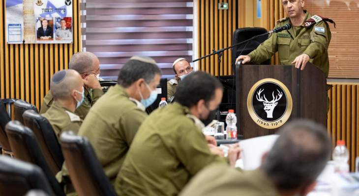 رئيس أركان الجيش الإسرائيلي: سنرد ونهاجم علنا ​​أو سرا كل خرق للسيادة يأتي من لبنان