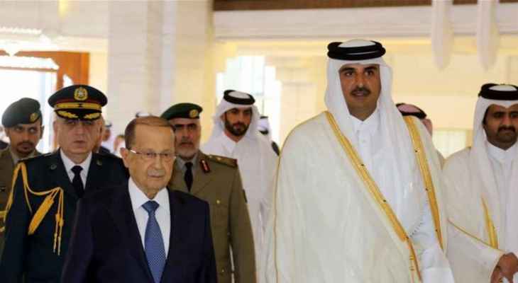 المكاري ونصار نقلا رسالة من رئيس الجمهورية إلى أمير قطر