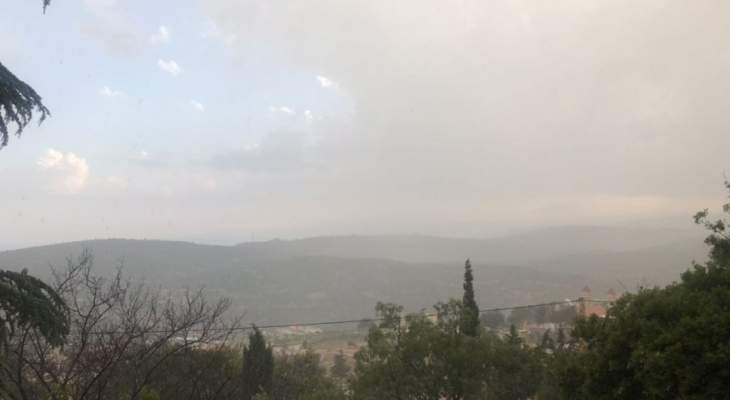 النشرة: امطار غزيرة وبرق ورعد في منطقة دير الاحمر