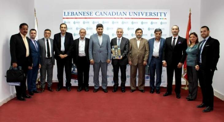 وفد أكاديمي إيراني زار الجامعة اللبنانية الكندية في الحدت