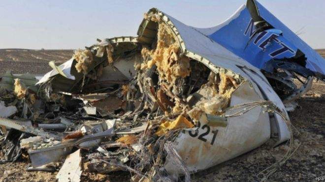 انتهاء تقرير مصر الأولي لحادثة تحطم طائرة روسيا:لا دليل على عمل إرهابي
