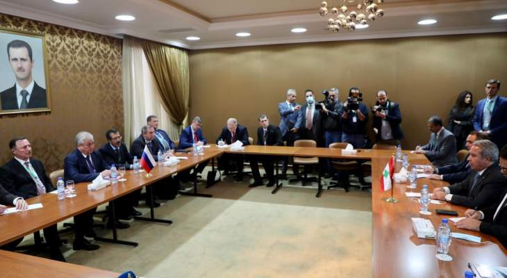 المشرفيه التقى 4 وزراء سوريين ومبعوث بوتين: لا مبرر لبقاء أي نازح خارج وطنه وأرضه