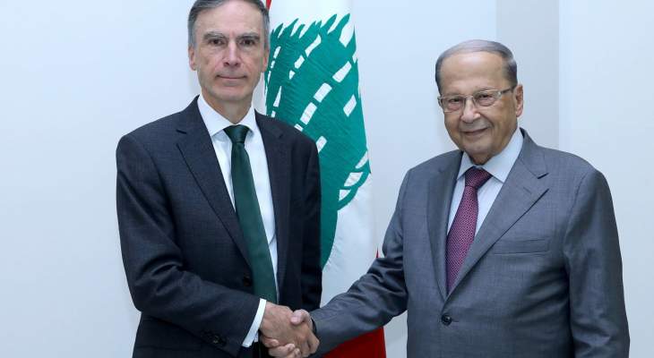 الرئيس عون عرض مع موريسون للعلاقات الثنائية والدعم البريطاني للبنان والتقى الأب دكاش