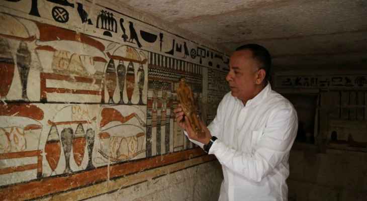 وزارة الآثار المصرية كشفت خمس مقابر في عاصمة الدولة الفرعونية القديمة