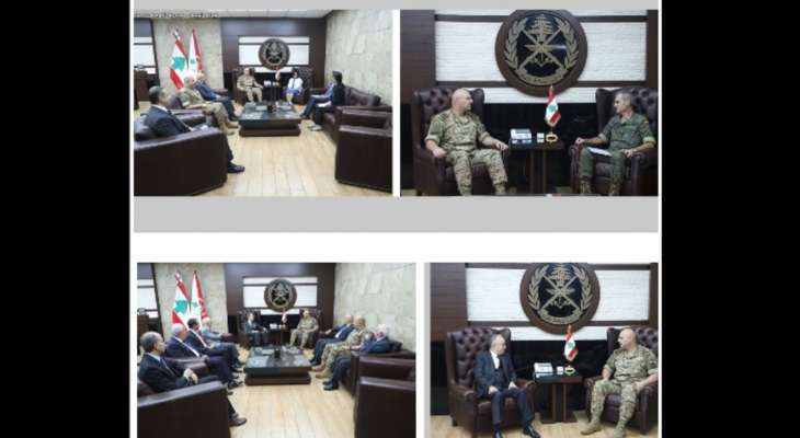 قائد الجيش استقبل سفير الجزائر وعرض مع لازارو التعاون مع اليونيفيل وهيئات