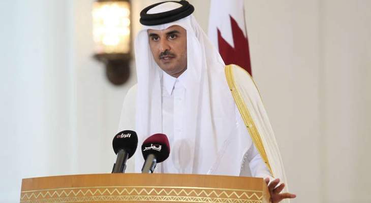 أمير قطر بعث برقية تعزية لروحاني بضحايا الحريق بالمركز الطبي بطهران