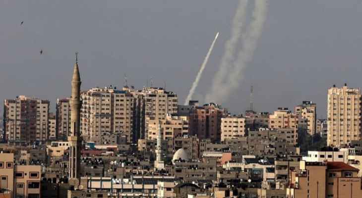 إطلاق صواريخ من غزة باتجاه جنوبي إسرائيل ودوي صفارات في تل ابيب ومناطق غلاف غزة