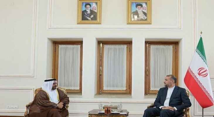 عبد اللهيان: العلاقات الايرانية الاماراتية ستتطور على مستوى الحكومة والقطاع الخاص