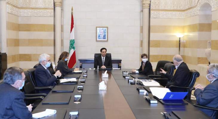 دياب استقبل ممثلة المفوضية العليا للأمم المتحدة لشؤون لاجئي لبنان
