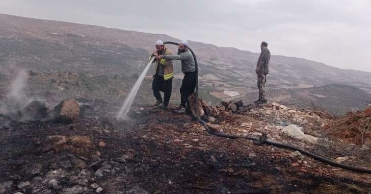 النشرة: حريق في خراج بلدة حاصبيا وفرق الدفاع المدني جهدت لمحاصرة النيران