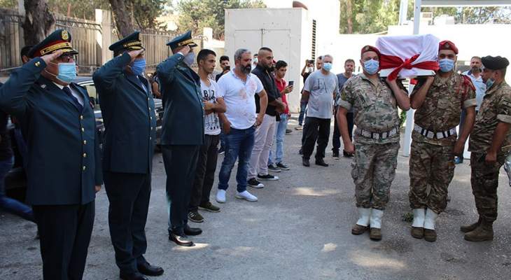 تشييع العريف المجند الشهيد أحمد صقر في بلدة قشلق - عكار