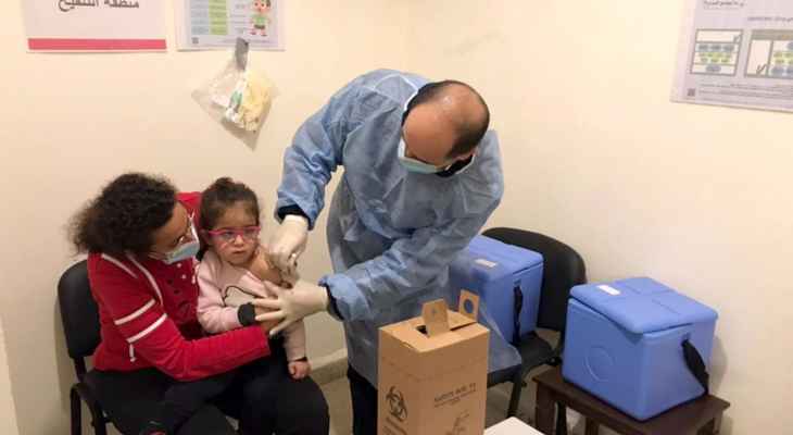 وزارة الصحة أطلقت بدعم من "اليونيسف" حملة التلقيح الروتيني للأطفال في مركز مؤسسة الحريري
