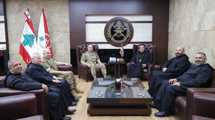 قائد الجيش التقى السفير الإيراني ورئيس العام للرهبانية المارونية المريمية