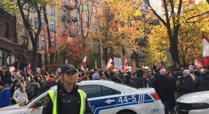 وقفة تضامنية في مونتريال- كندا مع المتظاهرين في لبنان