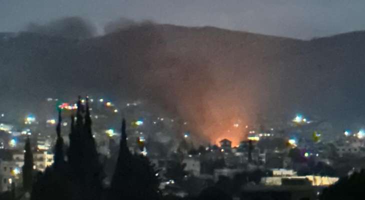 غارة إسرائيلية استهدفت منطقة في مدينة بعلبك