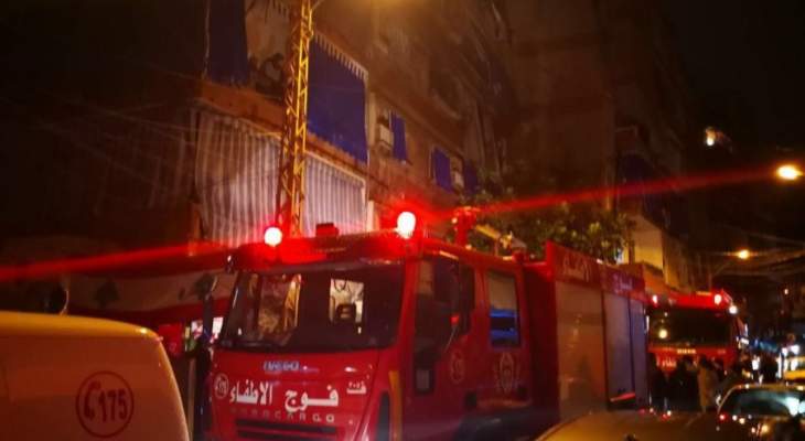 بلدية بيروت:6 إصابات بحالات اختناق نتيجة حريق في الزيدانية تمت السيطرة عليه