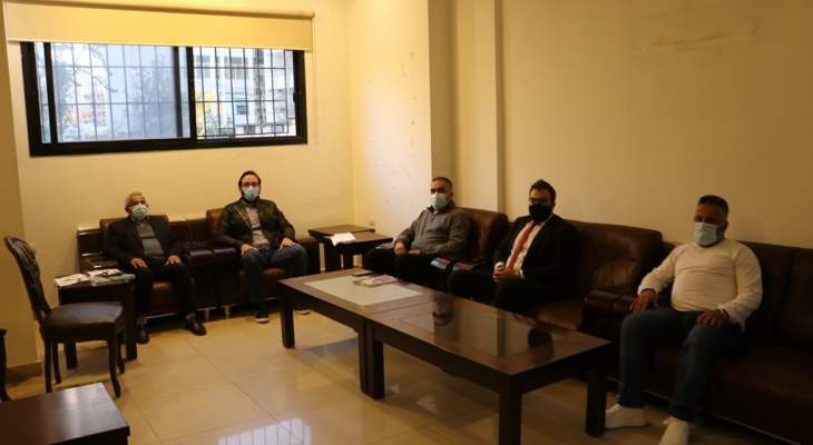 سعد التقى وفدا من رجال الأعمال والمهن الحرة في صيدا والجنوب