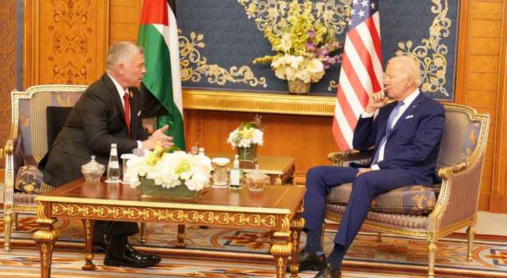 بترا: بايدن أعلن خلال لقائه عبد الله الثاني عزم بلاده تقديم مساعدات للأردن بـ 1.45 مليار دولار سنويًا حتى العام 2029