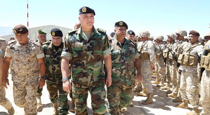 قائد الجيش يشرف على سير الخطة الأمنية المتخذة لمناسبة الأعياد