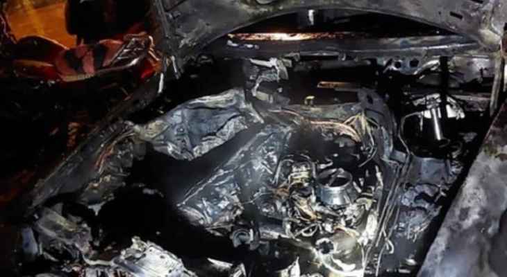 "النشرة": اخماد حريق  شب في سيارة على طريق الصويري