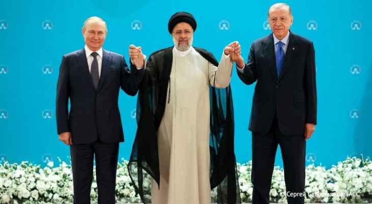 بيان قمة طهران: التزام سيادة سوريا واستقلالها ووحدتها وسلامتها الإقليمية ومواصلة مكافحة جميع أشكال الإرهاب