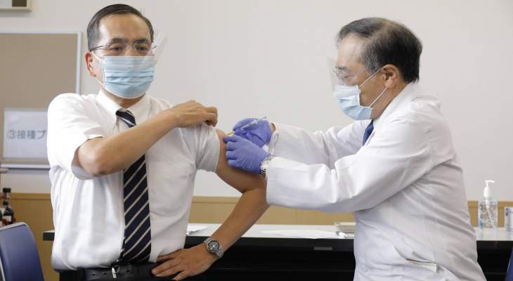 بدء حملة التطعيم ضد &quot;كورونا&quot; في اليابان