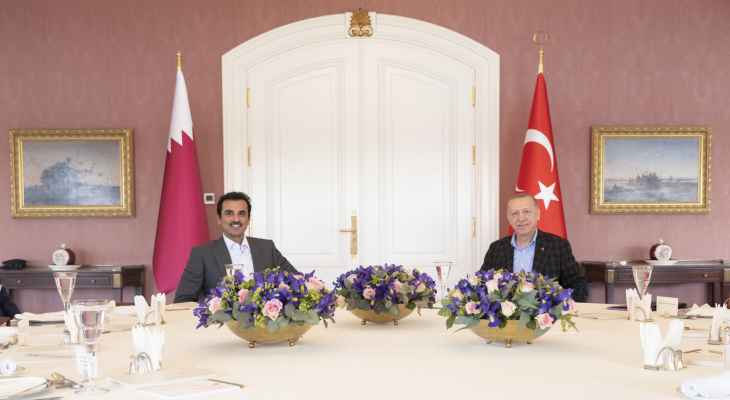 الديوان الأميري القطري: أردوغان أقام مأدبة غداء عمل لأمير قطر في اسطنبول وبحثا العلاقات الاستراتيجية