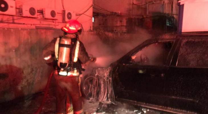 الدفاع المدني: حريق داخل سيارة رباعية الدفع في جونية