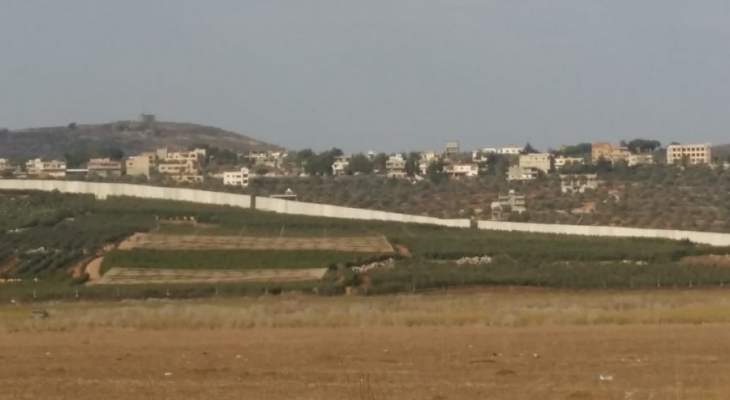 النشرة: القوات الاسرائيلية تستكمل بناء الجدار العازل في الجهة الغربية من مستوطنة المطلة