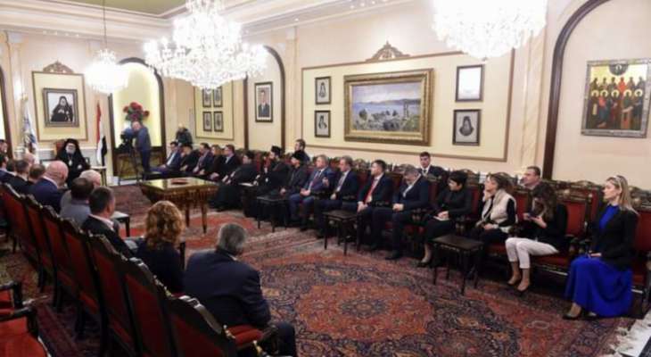 البطريرك يوحنا العاشر إلتقى وفداً من مجلس الدوما الروسي في دمشق