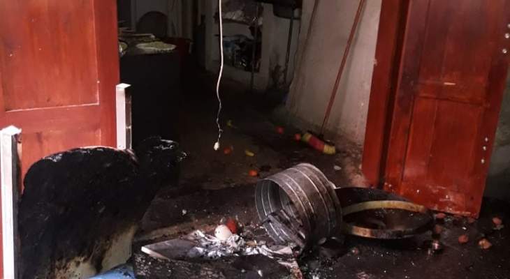 إنفجار قارورة غاز داخل محل لبيع الفلافل بصيدا والأضرار مادية