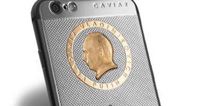 نسخة خاصة من iphone 6s بوجه ذهبي لبوتين بمناسبة عيد ميلاده