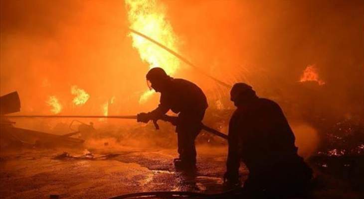 الدفاع المدني الفلسطيني يساعد إسرائيل في إخماد الحرائق ‎