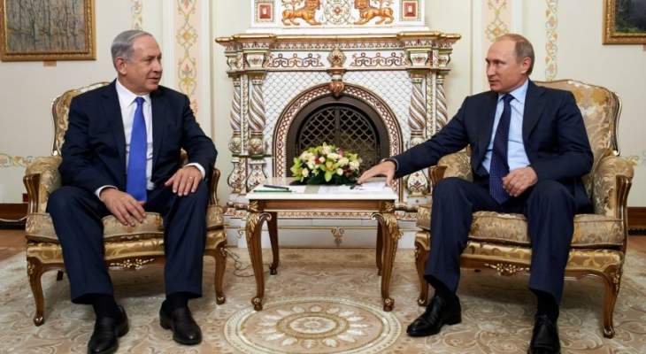 بوتين ونتانياهو بحثا سوريا وأوكرانيا وتعزيز العلاقات الاقتصادية بين بلديهما