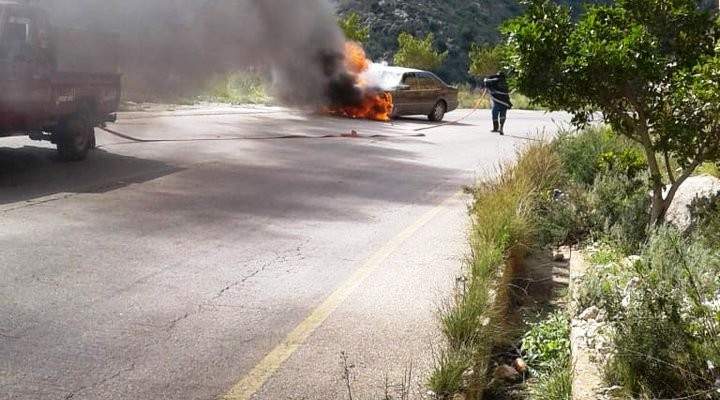 الدفاع المدني: إخماد حريق سيارة في الزرارية- صور والأضرار مادية