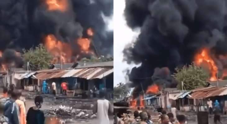 34 قتيلا و20 مصابا جراء حريق في مستودع للوقود المهرب في جمهورية بنين