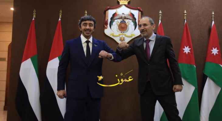 وزير الخارجية الأردني بحث مع نظيره الإماراتي تطوير العلاقات بين البلدين والمستجدات الإقليمية