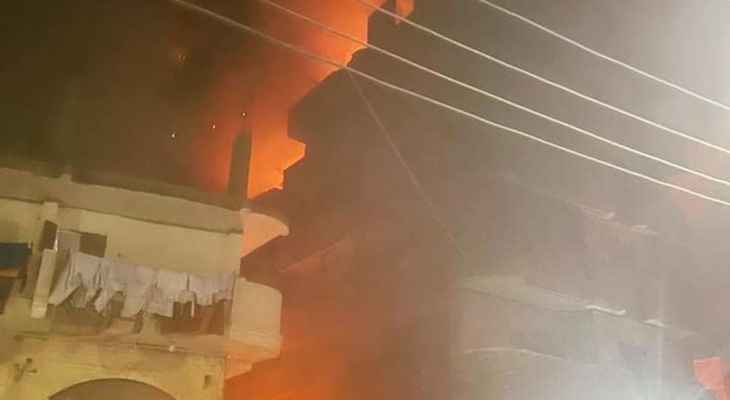 إندلاع حريق مروع بمنطقة الحرس الوطني في مصر