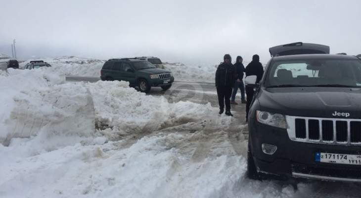 انقاذ 7 مواطنين علقوا وسط الثلوج في جرود الضنية