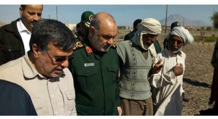 سلامي أعلن استعداد الحرس الثوري الإيراني لبناء وحدات سكنية لمنكوبي السيول