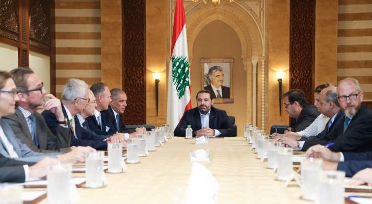 الحريري عرض مع سفراء دول الاتحاد الاوروبي مجمل التطورات في لبنان والاوضاع العامة