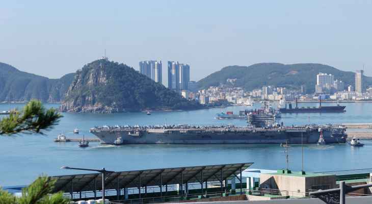 حاملة طائرات أميركية تصل إلى كوريا الجنوبية كتحذير لبيونغ يانغ