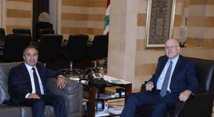 رئيس بلدية مجدل عنجر التقى ميقاتي لمتابعة مطالب بقاعيّة وبلديّة ملحّة