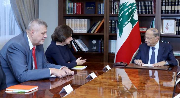 الرئيس عون: لبنان يأمل الا تكون للتطورات على الحدود السورية -التركية تداعيات على وحدة سوريا  