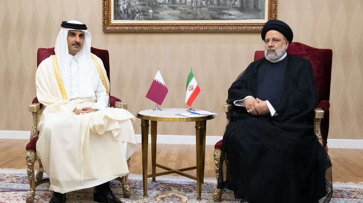 أمير قطر استعرض مع رئيس إيران العلاقات الثنائية وتطورات الأوضاع بالأراضي الفلسطينيّة