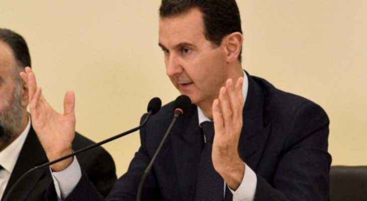 الأسد: سوريا ستقاوم أي عملية تركية على أراضيها على الصعيدين الرسمي والشعبي