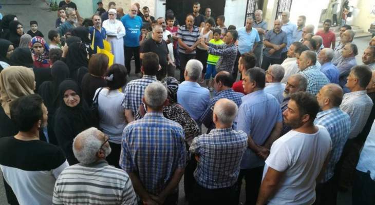 اعتصام احتجاجي للجان الشعبية والاحياء في عين الحلوة